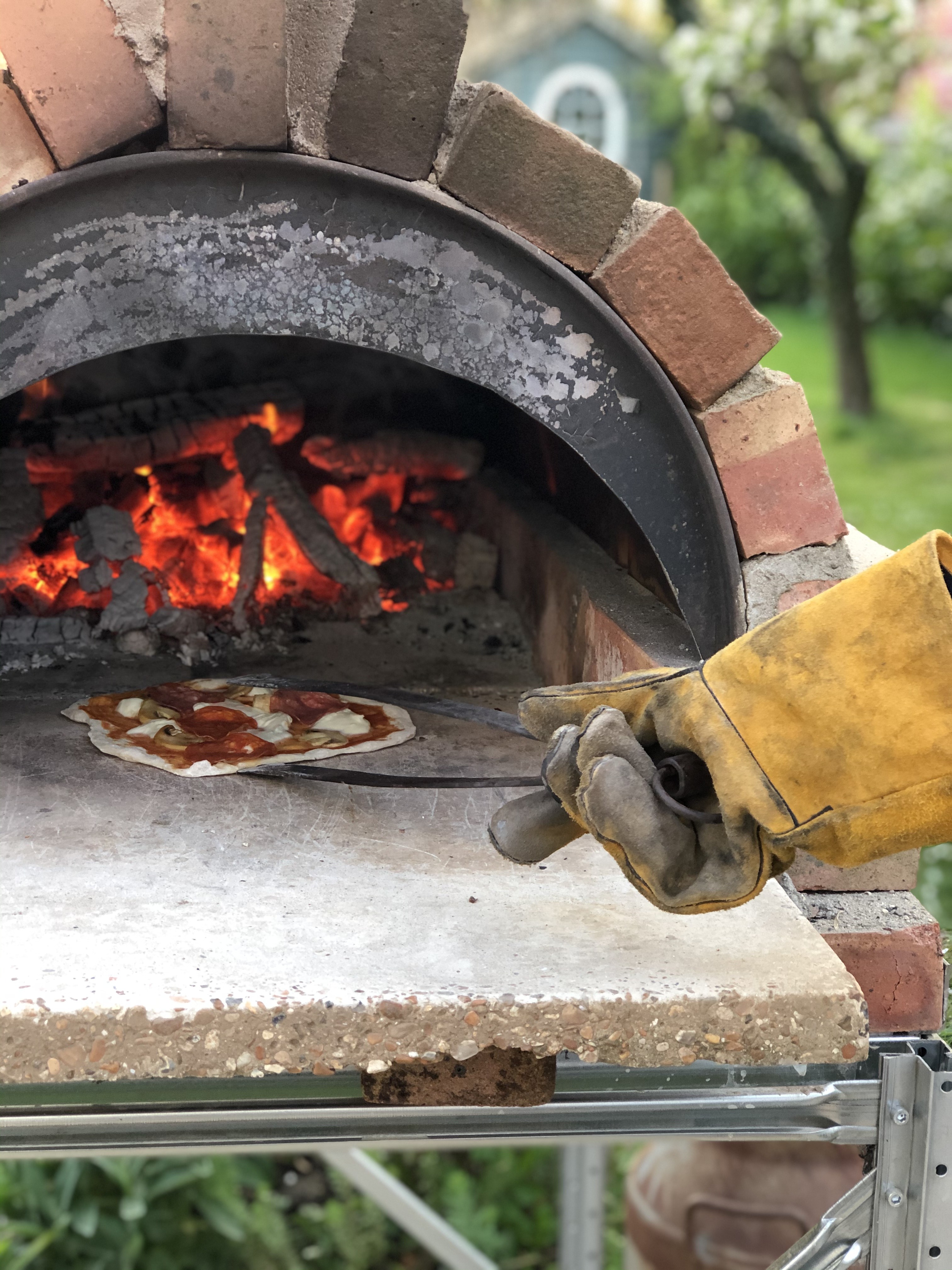 Getting Stuff Done In Heels Pizza Oven 